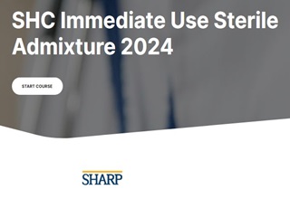 SHC Immediate Use Sterile Admixture 2024 - Online Banner